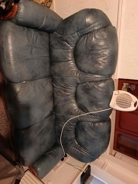 Photo of free 3 seater leather sofa (Deepdale PR1) #1