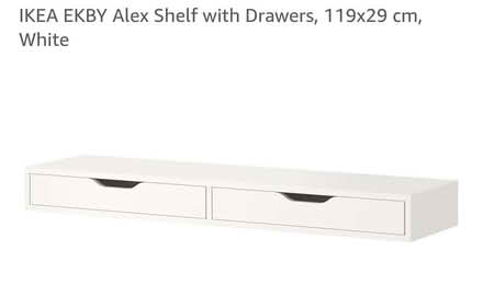 Photo of free Ikea Ekby Alex shelf with drawes, 119x29 cm (Strawberry Hill TW11) #1