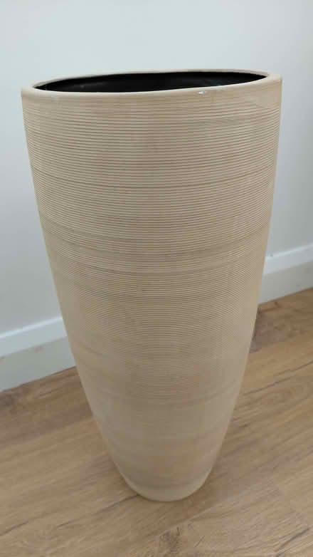 Photo of free Tall decorative vase beige (Williamson Park LA1) #1