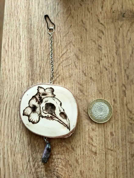 Photo of free Burned wood ornament. Small (brinnington sk5) #1