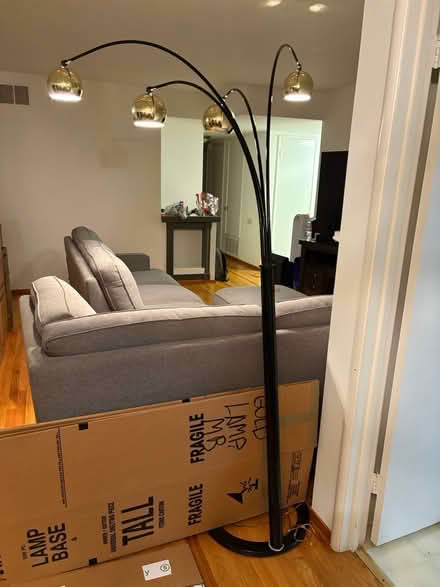 Photo of free multi-arm arc floor lamp (Willow Glen) #2