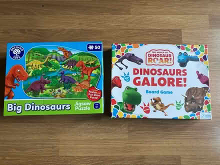 Photo of free 3 sets Dinosaurs, 1 game 2 puzzle (ME1) #1