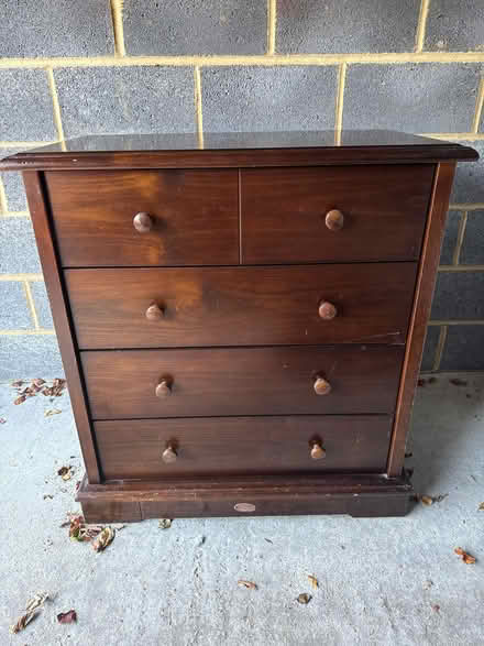 Photo of free Brown chest of drawers (Jordans HP9) #1