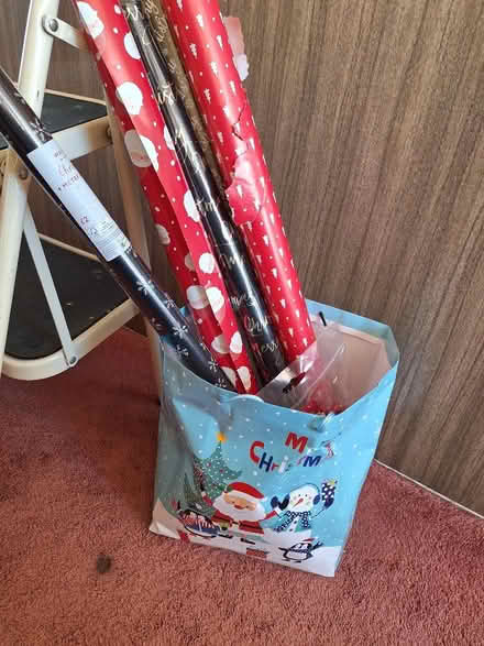 Photo of free Christmas wrapping paper etc (Worcester Park KT4) #2