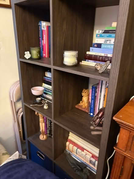 Photo of free Homebase 2x4 cube storage unit with four storage boxes (Seal TN15) #2