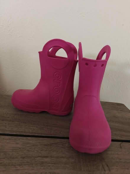 Photo of free Pink Crocs Rain Boots - 8/8T/8C (Near 92nd and Sheridan) #1