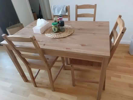 Photo of free IKEA table + x3 chairs (Nailsworth GL6) #1