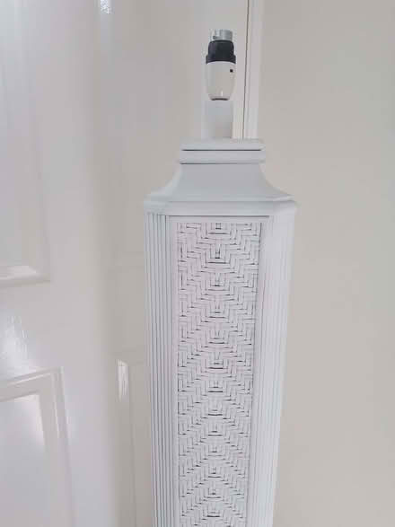 Photo of free Rattan standard lamp (Barton-on-Sea BH25) #2