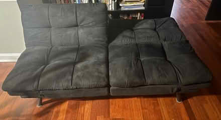 Photo of free Small Black Fold-down Couch (Hartsdale) #3