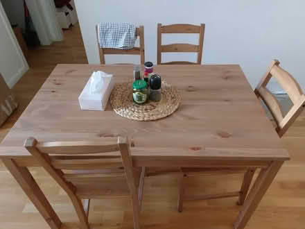 Photo of free IKEA table + x3 chairs (Nailsworth GL6) #2