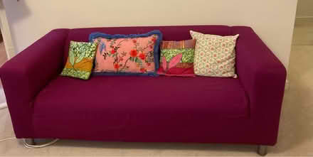 Photo of free Ikea ‘Klippan’ Sofa & cover (N22 very near Wood Green tube) #2