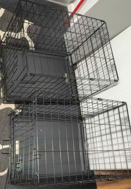 Photo of free Two black pet crate cages medium (Bolton BL3) #3