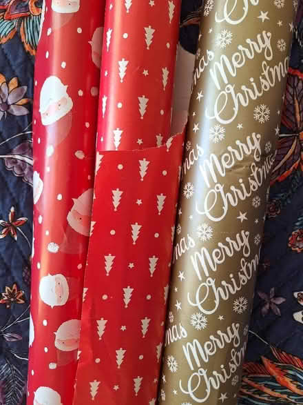 Photo of free Christmas wrapping paper etc (Worcester Park KT4) #1