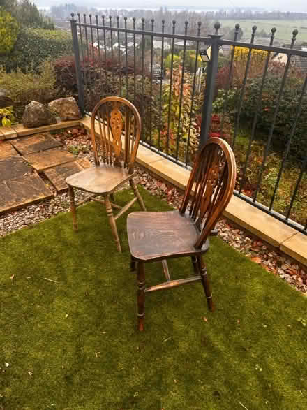 Photo of free 2 dining chairs (Arnside) #3