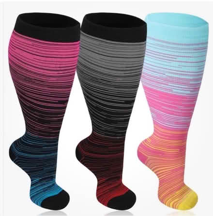 Photo of free New: 3 pair large compression socks (Christleton CH3) #1
