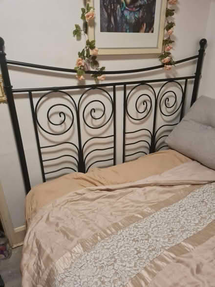 Photo of free Metal bed frame +mattress (Harlesden) #1