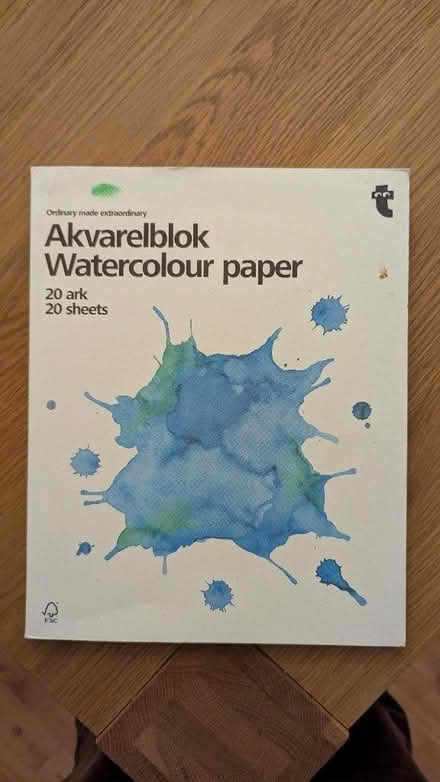 Photo of free Block of watercolour paper (Bernards Heath AL1) #1