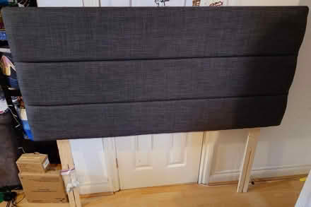 Photo of free King Size Grey headboard (Sale, M33) #1