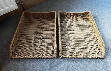 Photo of free 2 wicker stackable Letter Trays/Organisers (Golden Triangle NR2) #4