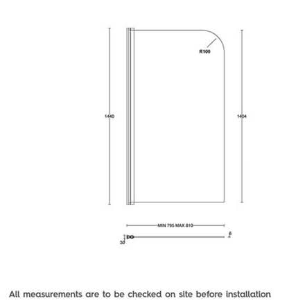 Photo of free bath shower screen glass (lancing) #2