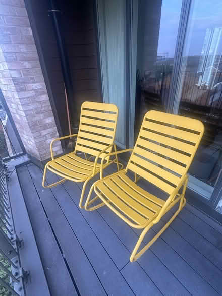 Photo of free Outdoor rocking chairs and side table (Bow E3) #2