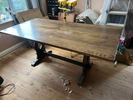 Photo of free Solid oak Dining Table 6ft x 3ft (Spondon DE21) #4