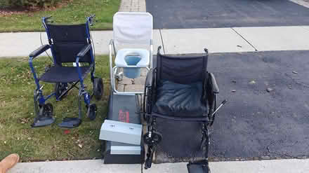 Photo of free CURB ALERT wheelchair etc (3334 Fox Run Circle, Oakville) #1