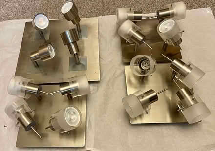 Photo of free Chrome 4 adjustable spot ceiling lights (GU10 bulbs) (Heswall CH60) #1