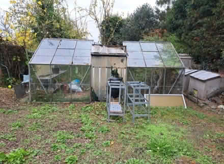 Photo of Greenhouse glass panes (Harwell, Didcot. OX11) #1
