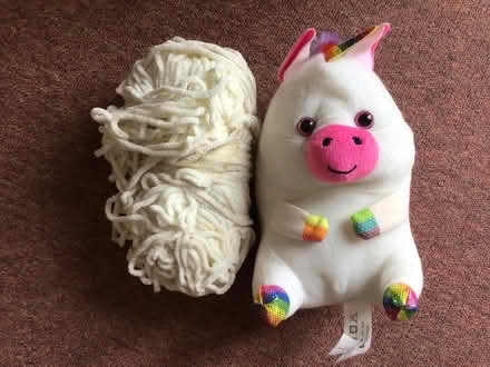 Photo of free Ball of wool, and cuddly toy (Storrington) #1