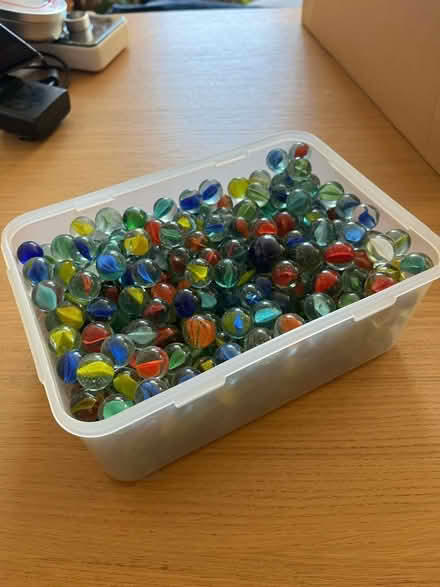 Photo of free Box of marbles (Gorse Hill M16) #1