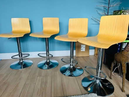 Photo of free Bar stools, set of 4 (Leatherhead) #1