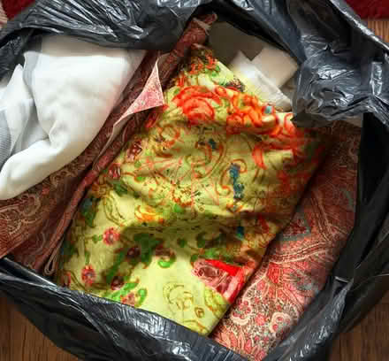 Photo of free 4 black bags of fabric (Whitton TW3) #1