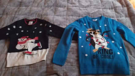 Photo of free 2 x Kids Christmas jumpers (Cranfield MK43) #1