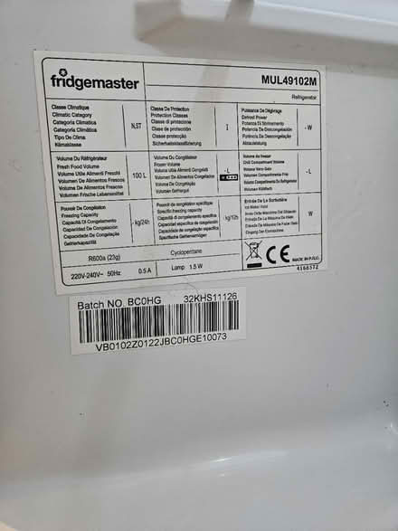 Photo of free Undercounter fridge (Warwick CV34) #4