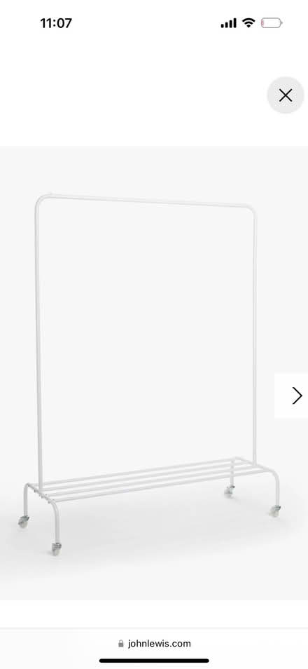 Photo of free Rack for hanging clothes in good condition (South Kensington SW3) #1