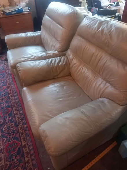 Photo of free Pair of leather armchairs (Nun Hills OL13) #1