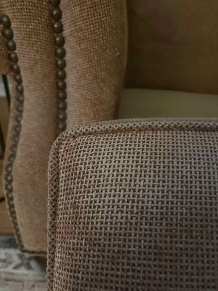 Photo of free Gold 3 cushion sofa (Old part of Sycamore, Illinois) #4