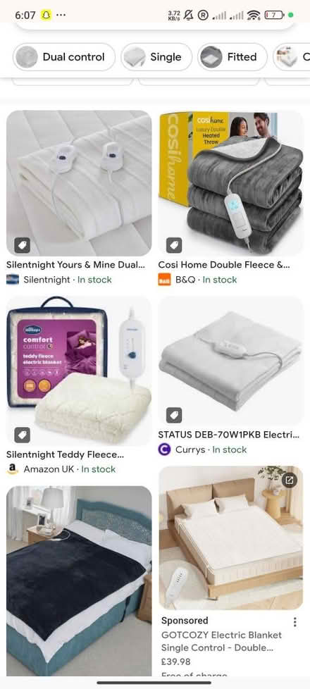 Photo of Electric Double Blanket (Cumberland street EH3) #1