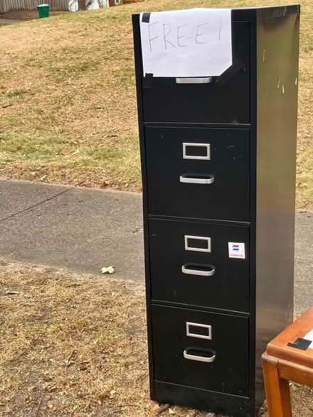 Photo of free Desk - File cabinet - Side table (St Louis Park) #3