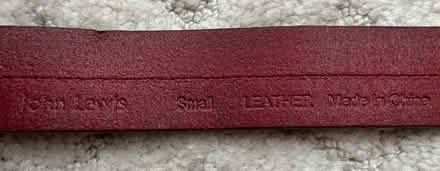 Photo of free Red leather belt, size small (Myton Park CV32) #2