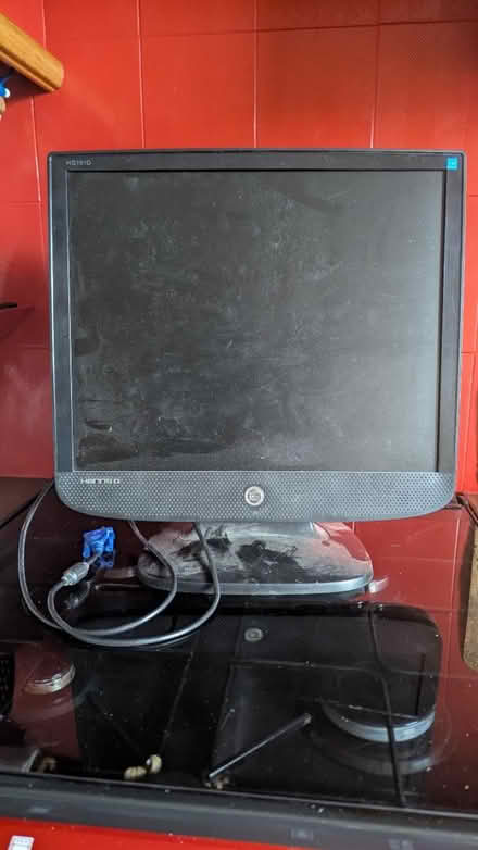 Photo of free 19" square monitor with speakers (Malvern Link Top WR14) #1