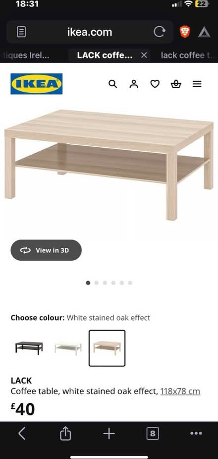 Photo of free Ikea Lack coffee table (Belfast) #2