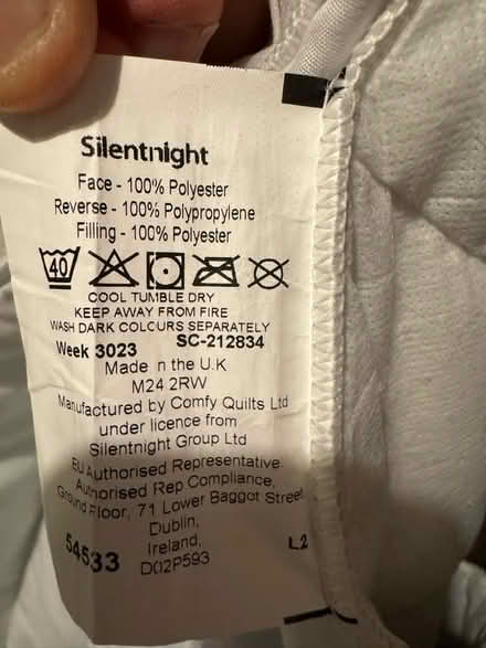 Photo of free Double mattress cover (Risinghurst OX3) #2