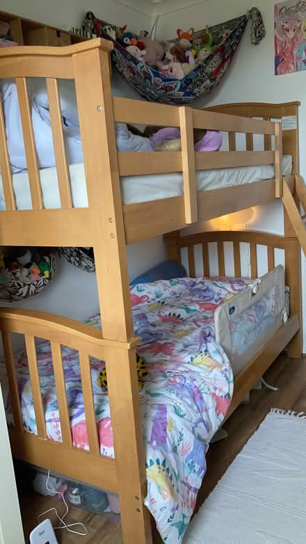 Photo of free Wooden Bunk bed, splits into 2 singles (Heysham Village LA3) #2