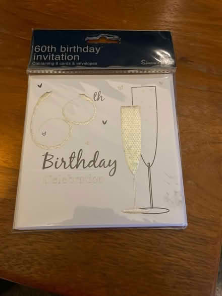 Photo of free 60th birthday invitation cards (10) (West End Village SO30) #1