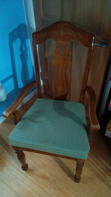 Photo of free Dining chair with arms (East Peckham, Kent TN12) #2