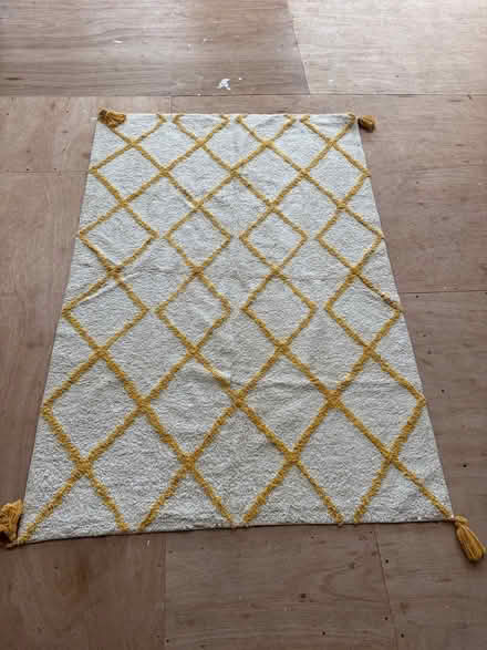 Photo of free Hello and cream rug (Bath) #1