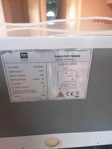 Photo of free Table Top Fridge (Parkstone BH14) #4