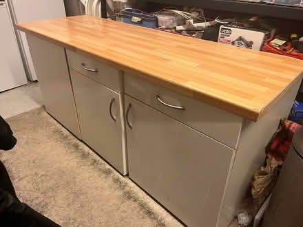 Photo of free 3 Kitchen Cupboards & Worktop (Belmont SL6) #1
